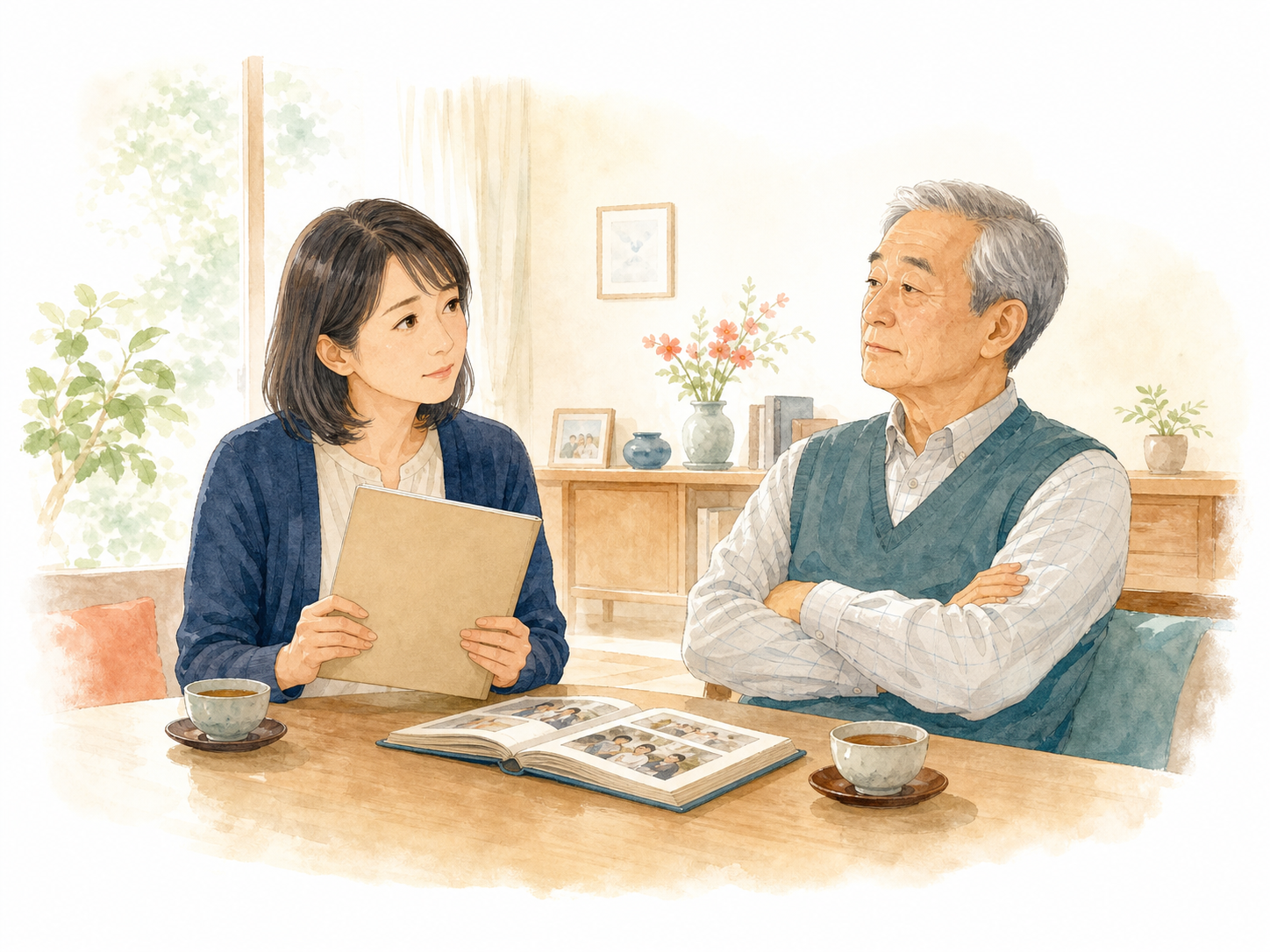 認知症や相続の話を切り出せず、親御さんと向き合う娘
